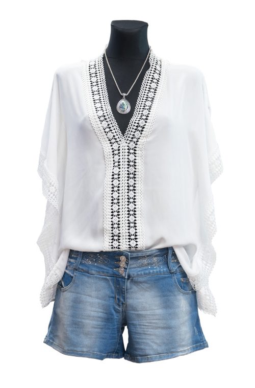 Female Mannequin Wear Fashionable Summer Clothes, Isolated on White Background Female Mannequin Wear Fashionable Summer Clothes, Isolated on White Background