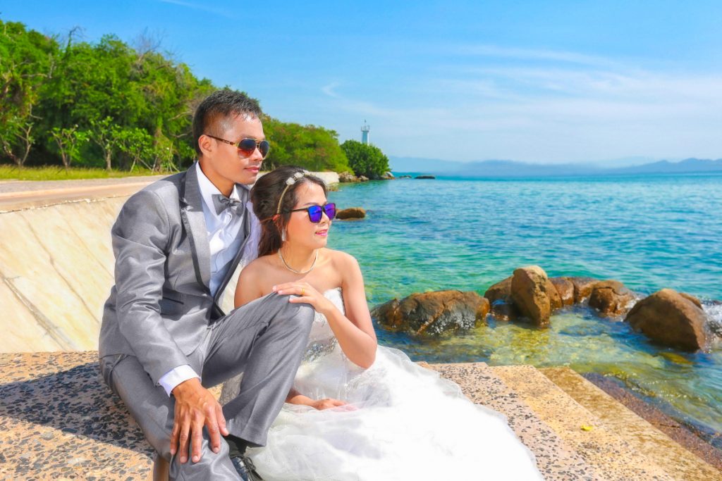 Asian couples fashion photography in pre wedding photos.